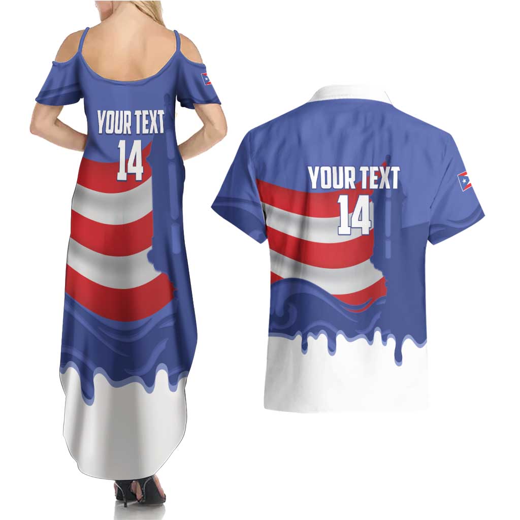 Puerto Rico 2026 Baseball Custom Couples Matching Summer Maxi Dress and Hawaiian Shirt Go Puerto Rican El Morro Drip Style