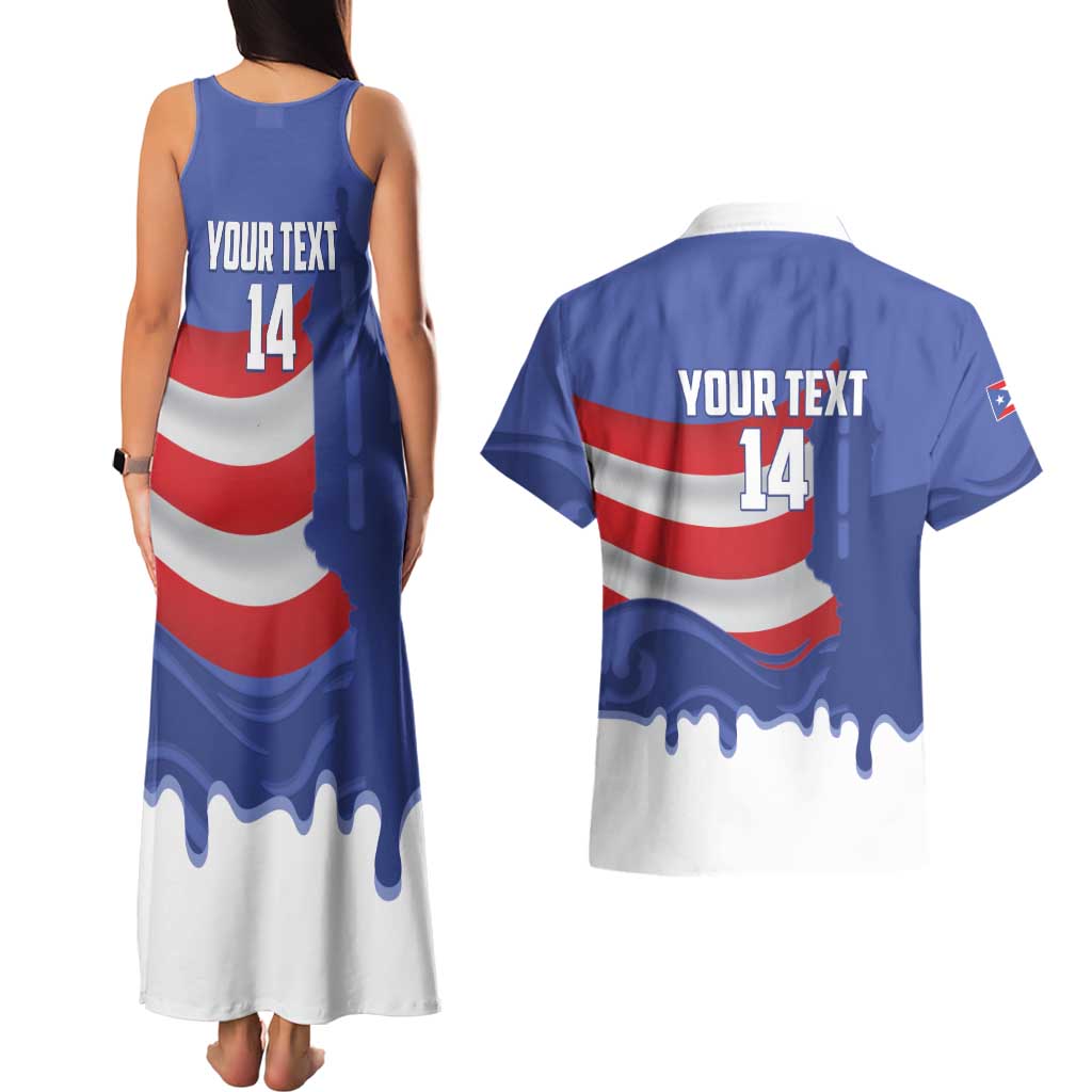 Puerto Rico 2026 Baseball Custom Couples Matching Tank Maxi Dress and Hawaiian Shirt Go Puerto Rican El Morro Drip Style