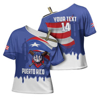 Puerto Rico 2026 Baseball Custom Cross Shoulder Shirt Go Puerto Rican El Morro Drip Style