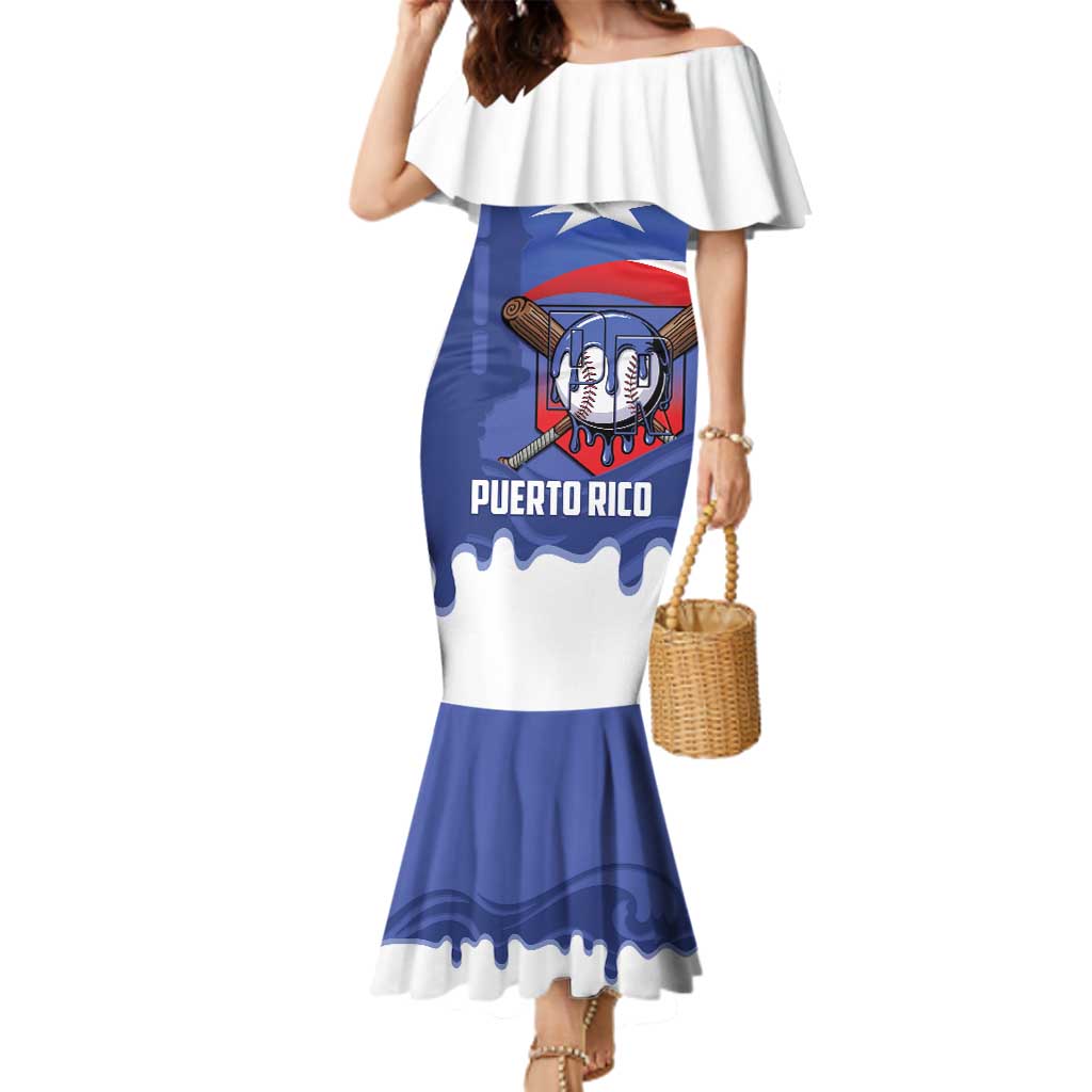 Puerto Rico 2026 Baseball Custom Family Matching Mermaid Dress and Hawaiian Shirt Go Puerto Rican El Morro Drip Style