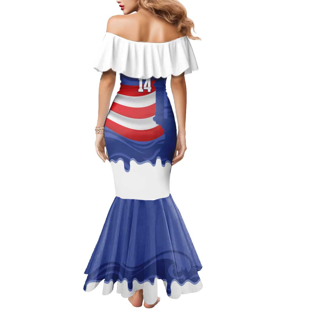 Puerto Rico 2026 Baseball Custom Family Matching Mermaid Dress and Hawaiian Shirt Go Puerto Rican El Morro Drip Style