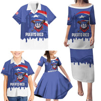 Puerto Rico 2026 Baseball Custom Family Matching Puletasi and Hawaiian Shirt Go Puerto Rican El Morro Drip Style