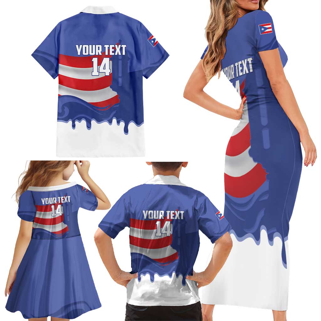 Puerto Rico 2026 Baseball Custom Family Matching Short Sleeve Bodycon Dress and Hawaiian Shirt Go Puerto Rican El Morro Drip Style