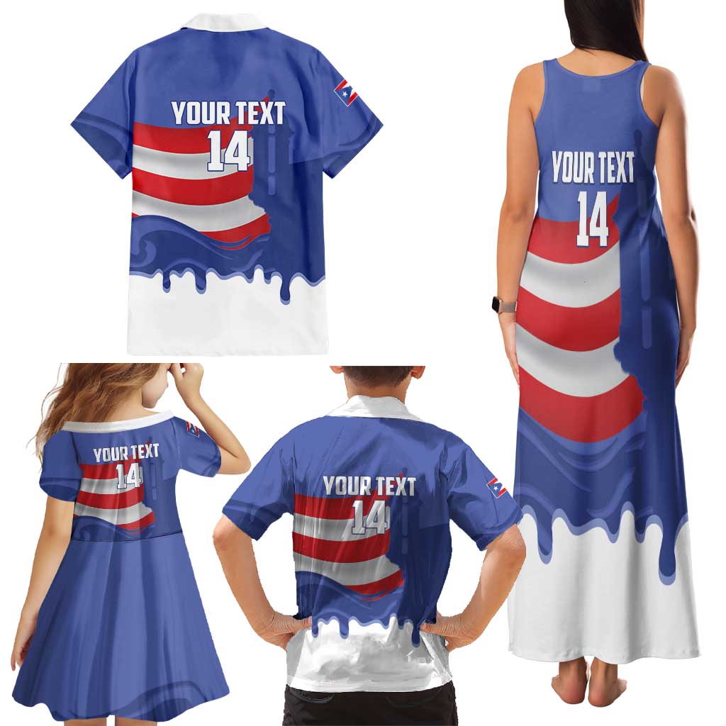 Puerto Rico 2026 Baseball Custom Family Matching Tank Maxi Dress and Hawaiian Shirt Go Puerto Rican El Morro Drip Style