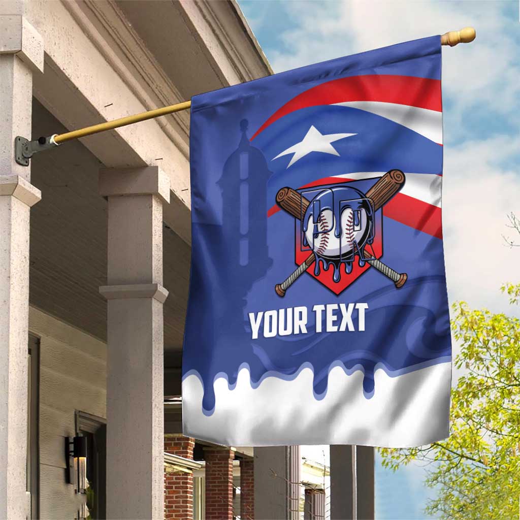 Puerto Rico 2026 Baseball Custom Garden Flag Go Puerto Rican El Morro Drip Style
