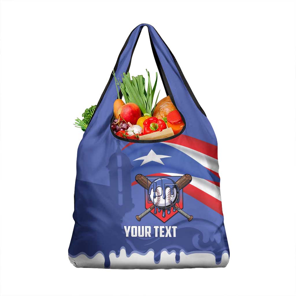 Puerto Rico 2026 Baseball Custom Grocery Bag Go Puerto Rican El Morro Drip Style