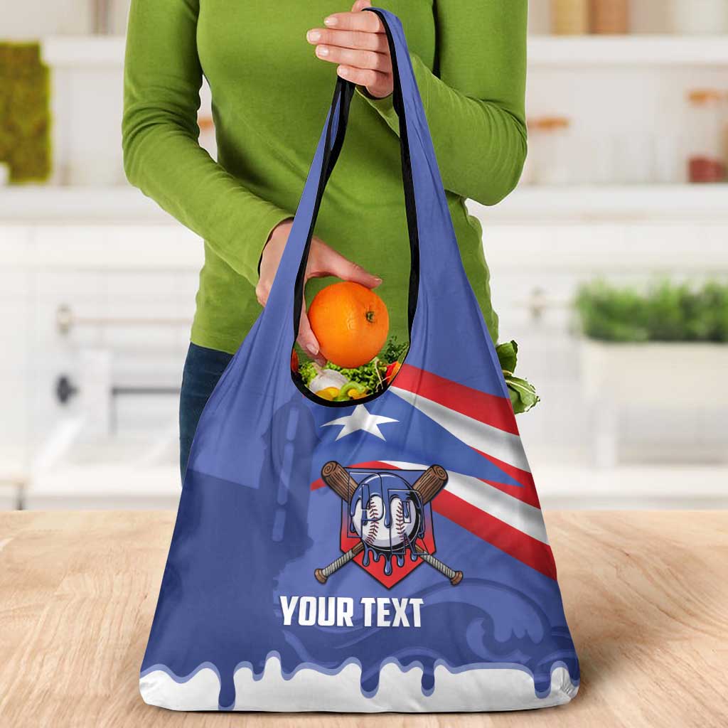 Puerto Rico 2026 Baseball Custom Grocery Bag Go Puerto Rican El Morro Drip Style