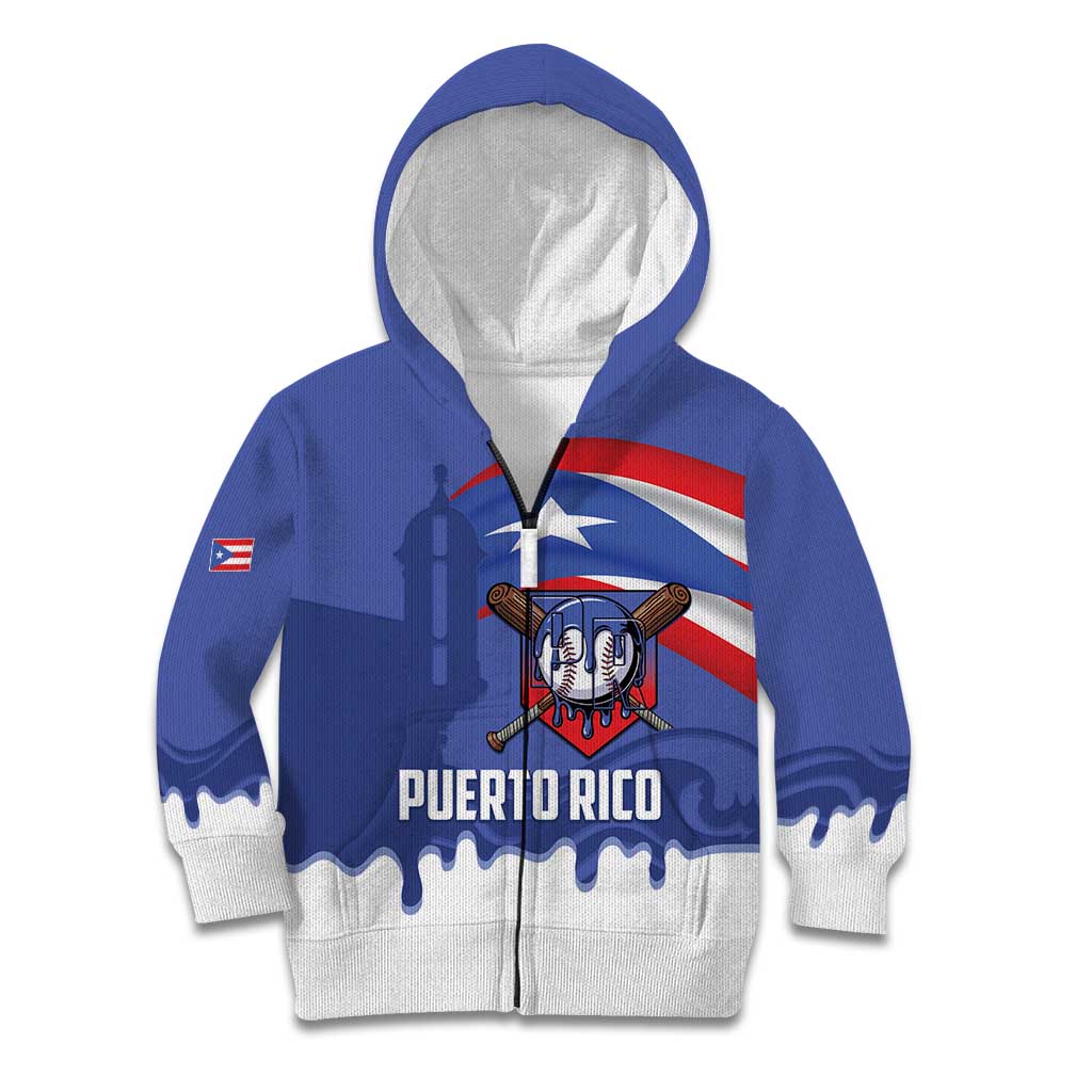 Puerto Rico 2026 Baseball Custom Kid Hoodie Go Puerto Rican El Morro Drip Style