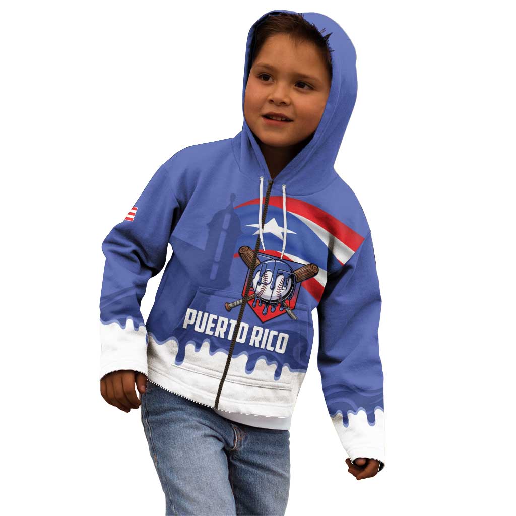 Puerto Rico 2026 Baseball Custom Kid Hoodie Go Puerto Rican El Morro Drip Style