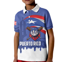 Puerto Rico 2026 Baseball Custom Kid Polo Shirt Go Puerto Rican El Morro Drip Style