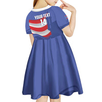 Puerto Rico 2026 Baseball Custom Kid Short Sleeve Dress Go Puerto Rican El Morro Drip Style