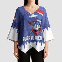 Puerto Rico 2026 Baseball Custom Kimono Sleeve Blouse Go Puerto Rican El Morro Drip Style