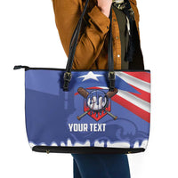 Puerto Rico 2026 Baseball Custom Leather Tote Bag Go Puerto Rican El Morro Drip Style
