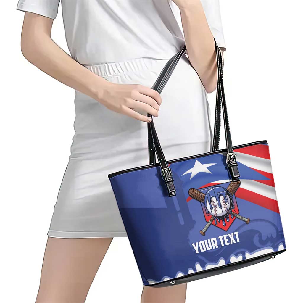 Puerto Rico 2026 Baseball Custom Leather Tote Bag Go Puerto Rican El Morro Drip Style