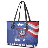 Puerto Rico 2026 Baseball Custom Leather Tote Bag Go Puerto Rican El Morro Drip Style