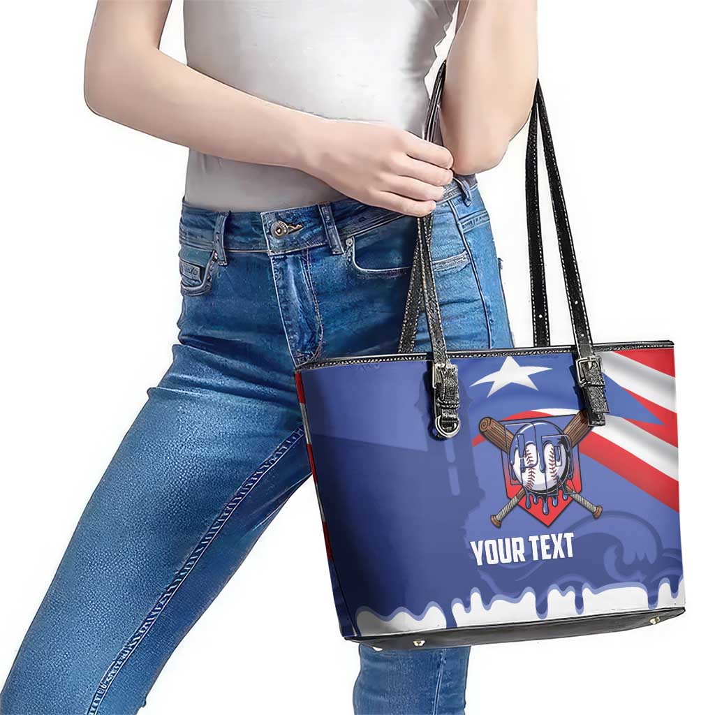 Puerto Rico 2026 Baseball Custom Leather Tote Bag Go Puerto Rican El Morro Drip Style