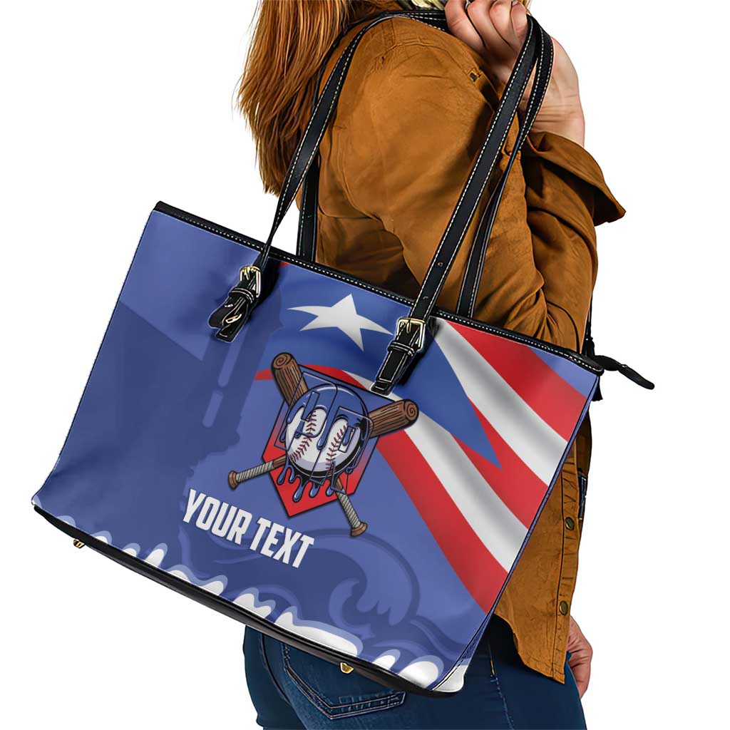 Puerto Rico 2026 Baseball Custom Leather Tote Bag Go Puerto Rican El Morro Drip Style