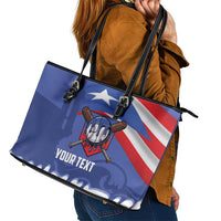 Puerto Rico 2026 Baseball Custom Leather Tote Bag Go Puerto Rican El Morro Drip Style