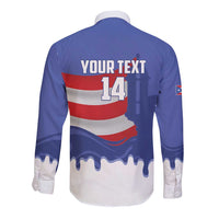Puerto Rico 2026 Baseball Custom Long Sleeve Button Shirt Go Puerto Rican El Morro Drip Style