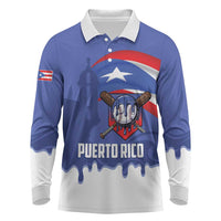 Puerto Rico 2026 Baseball Custom Long Sleeve Polo Shirt Go Puerto Rican El Morro Drip Style