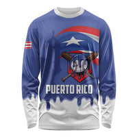 Puerto Rico 2026 Baseball Custom Long Sleeve Shirt Go Puerto Rican El Morro Drip Style