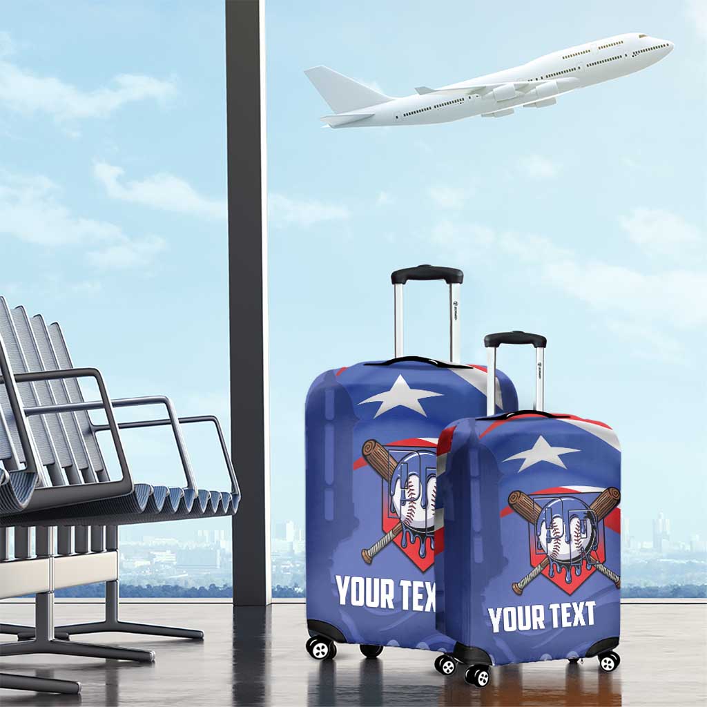 Puerto Rico 2026 Baseball Custom Luggage Cover Go Puerto Rican El Morro Drip Style