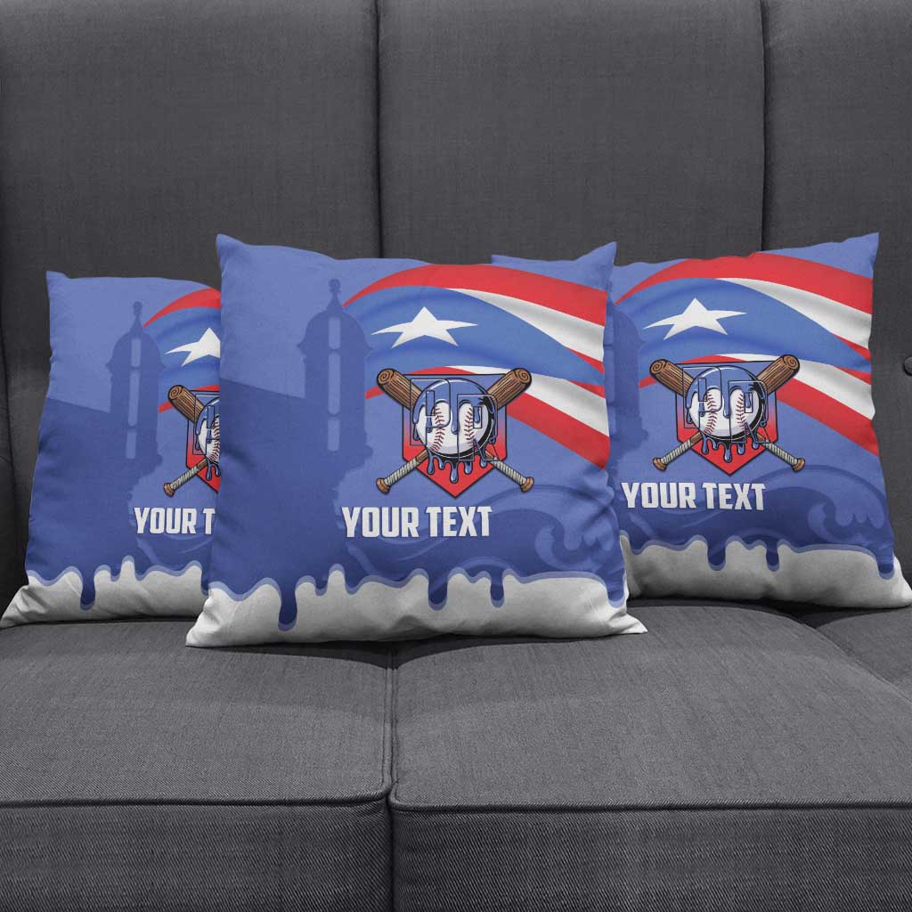 Puerto Rico 2026 Baseball Custom Pillow Cover Go Puerto Rican El Morro Drip Style