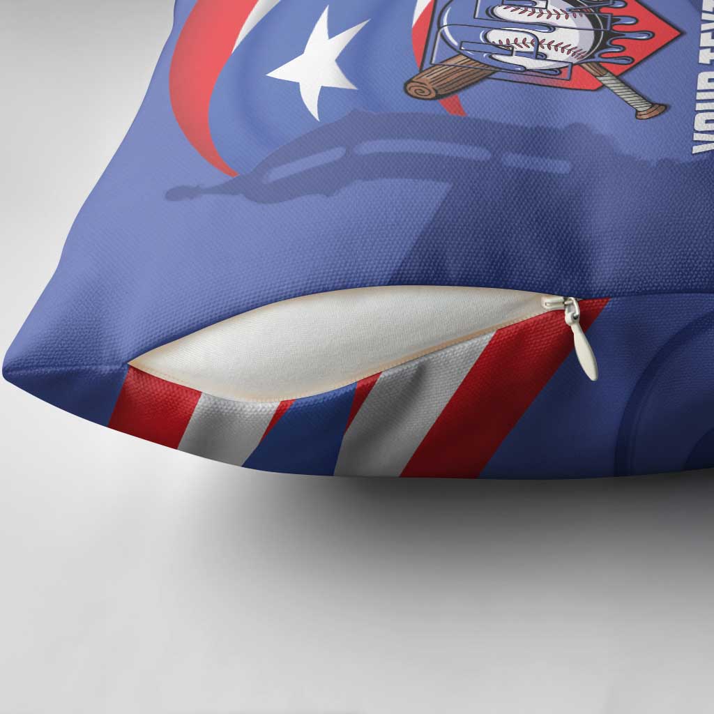 Puerto Rico 2026 Baseball Custom Pillow Cover Go Puerto Rican El Morro Drip Style