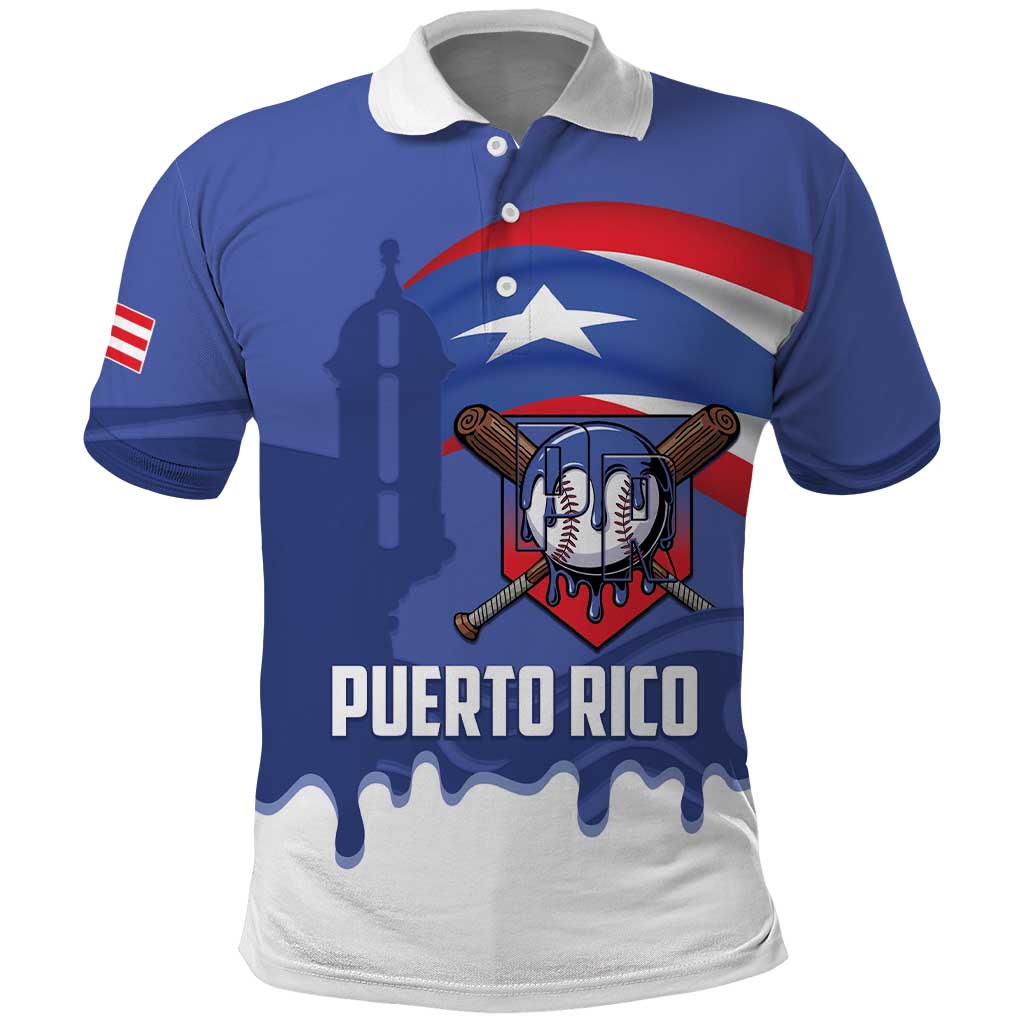 Puerto Rico 2026 Baseball Custom Polo Shirt Go Puerto Rican El Morro Drip Style