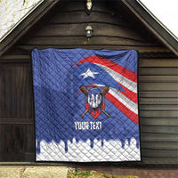 Puerto Rico 2026 Baseball Custom Quilt Go Puerto Rican El Morro Drip Style
