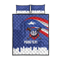 Puerto Rico 2026 Baseball Custom Quilt Bed Set Go Puerto Rican El Morro Drip Style