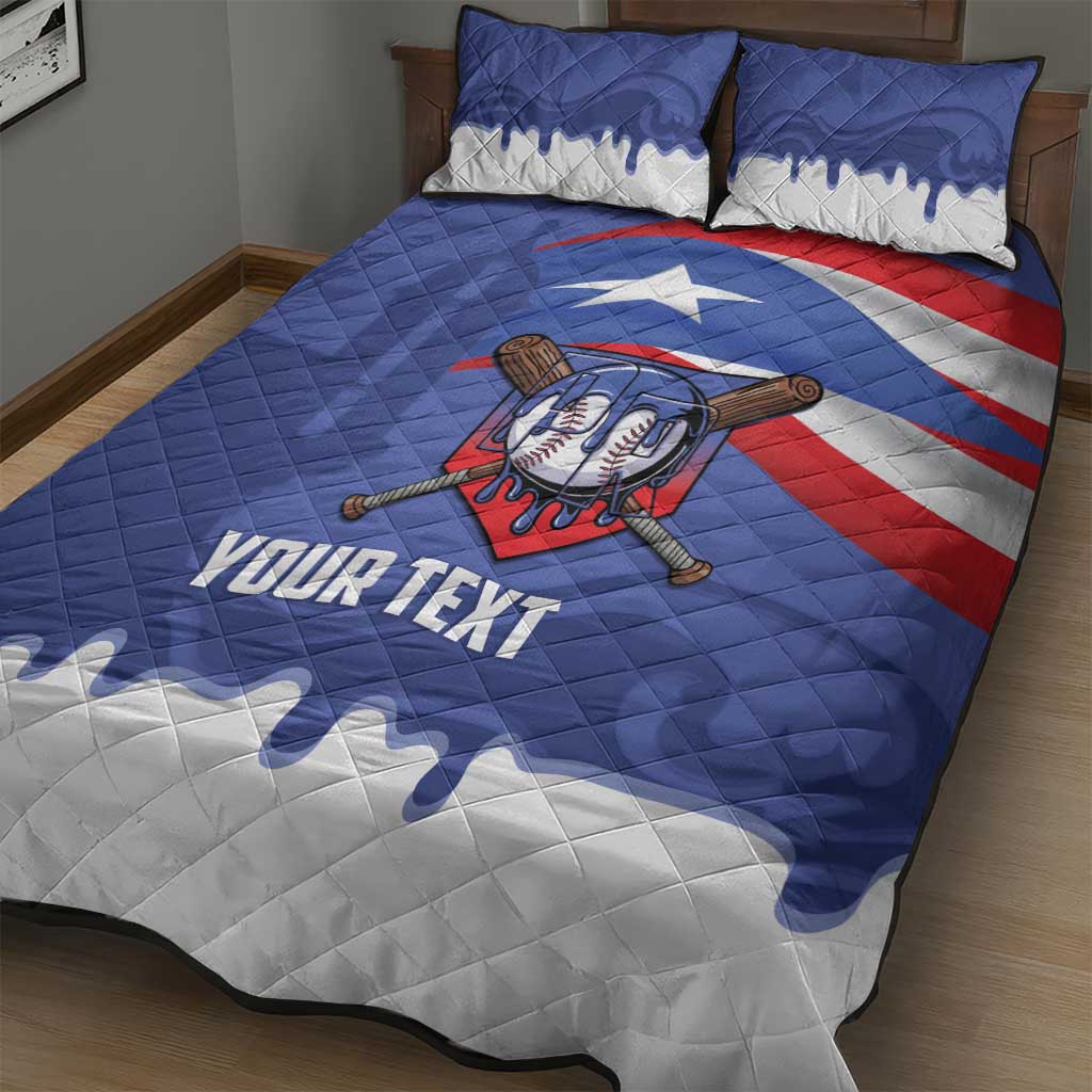 Puerto Rico 2026 Baseball Custom Quilt Bed Set Go Puerto Rican El Morro Drip Style