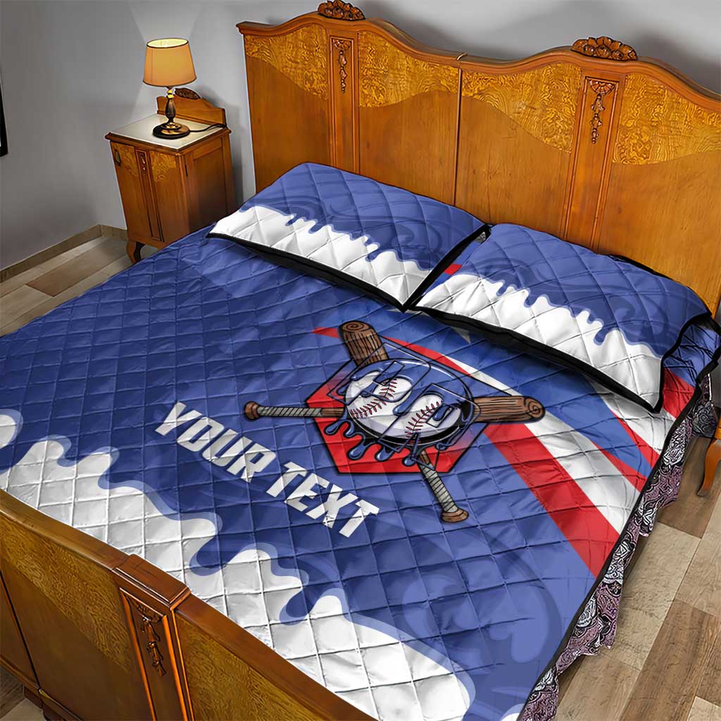Puerto Rico 2026 Baseball Custom Quilt Bed Set Go Puerto Rican El Morro Drip Style