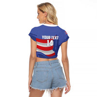 Puerto Rico 2026 Baseball Custom Raglan Cropped T Shirt Go Puerto Rican El Morro Drip Style