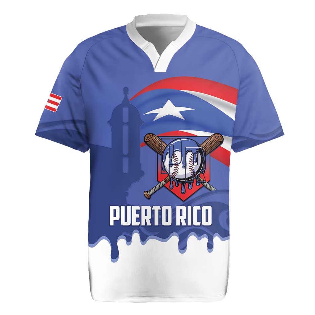 Puerto Rico 2026 Baseball Custom Rugby Jersey Go Puerto Rican El Morro Drip Style