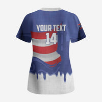 Puerto Rico 2026 Baseball Custom Scrub Top Go Puerto Rican El Morro Drip Style