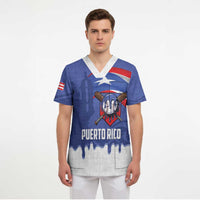 Puerto Rico 2026 Baseball Custom Scrub Top Go Puerto Rican El Morro Drip Style