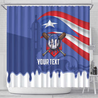Puerto Rico 2026 Baseball Custom Shower Curtain Go Puerto Rican El Morro Drip Style