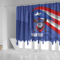 Puerto Rico 2026 Baseball Custom Shower Curtain Go Puerto Rican El Morro Drip Style