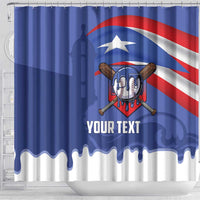 Puerto Rico 2026 Baseball Custom Shower Curtain Go Puerto Rican El Morro Drip Style