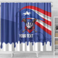 Puerto Rico 2026 Baseball Custom Shower Curtain Go Puerto Rican El Morro Drip Style