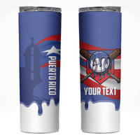 Puerto Rico 2026 Baseball Custom Skinny Tumbler Go Puerto Rican El Morro Drip Style
