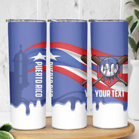 Puerto Rico 2026 Baseball Custom Skinny Tumbler Go Puerto Rican El Morro Drip Style