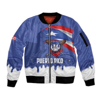 Puerto Rico 2026 Baseball Custom Sleeve Zip Bomber Jacket Go Puerto Rican El Morro Drip Style