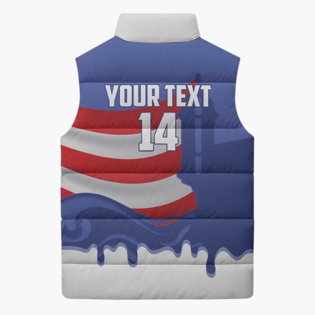 Puerto Rico 2026 Baseball Custom Sleeveless Puffer Jacket Go Puerto Rican El Morro Drip Style