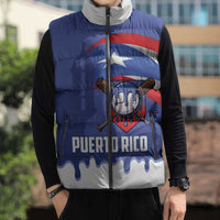 Puerto Rico 2026 Baseball Custom Sleeveless Puffer Jacket Go Puerto Rican El Morro Drip Style