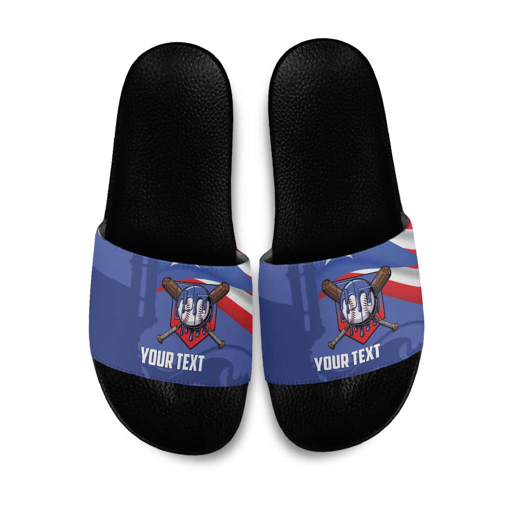 Puerto Rico 2026 Baseball Custom Slide Sandals Go Puerto Rican El Morro Drip Style