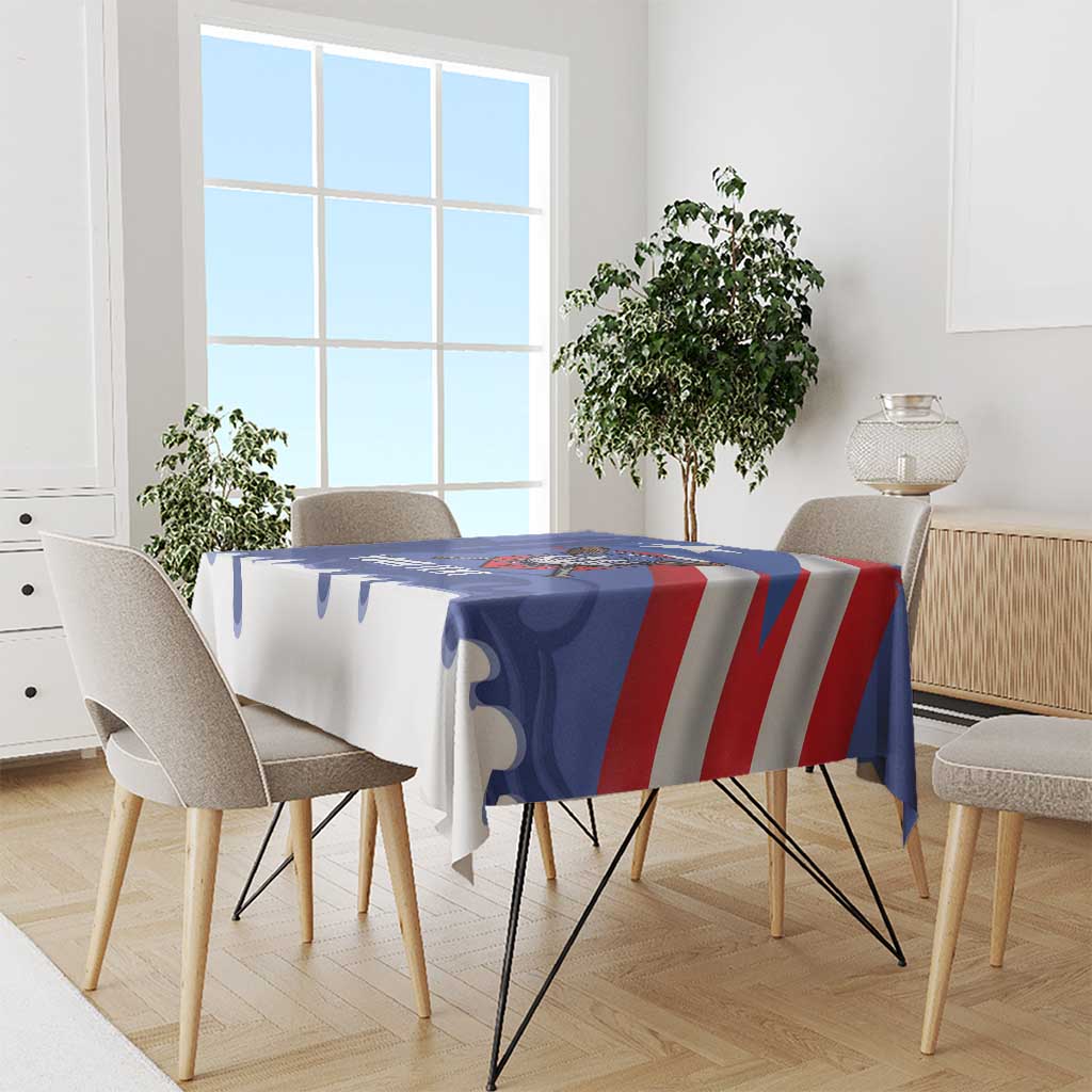 Puerto Rico 2026 Baseball Custom Tablecloth Go Puerto Rican El Morro Drip Style