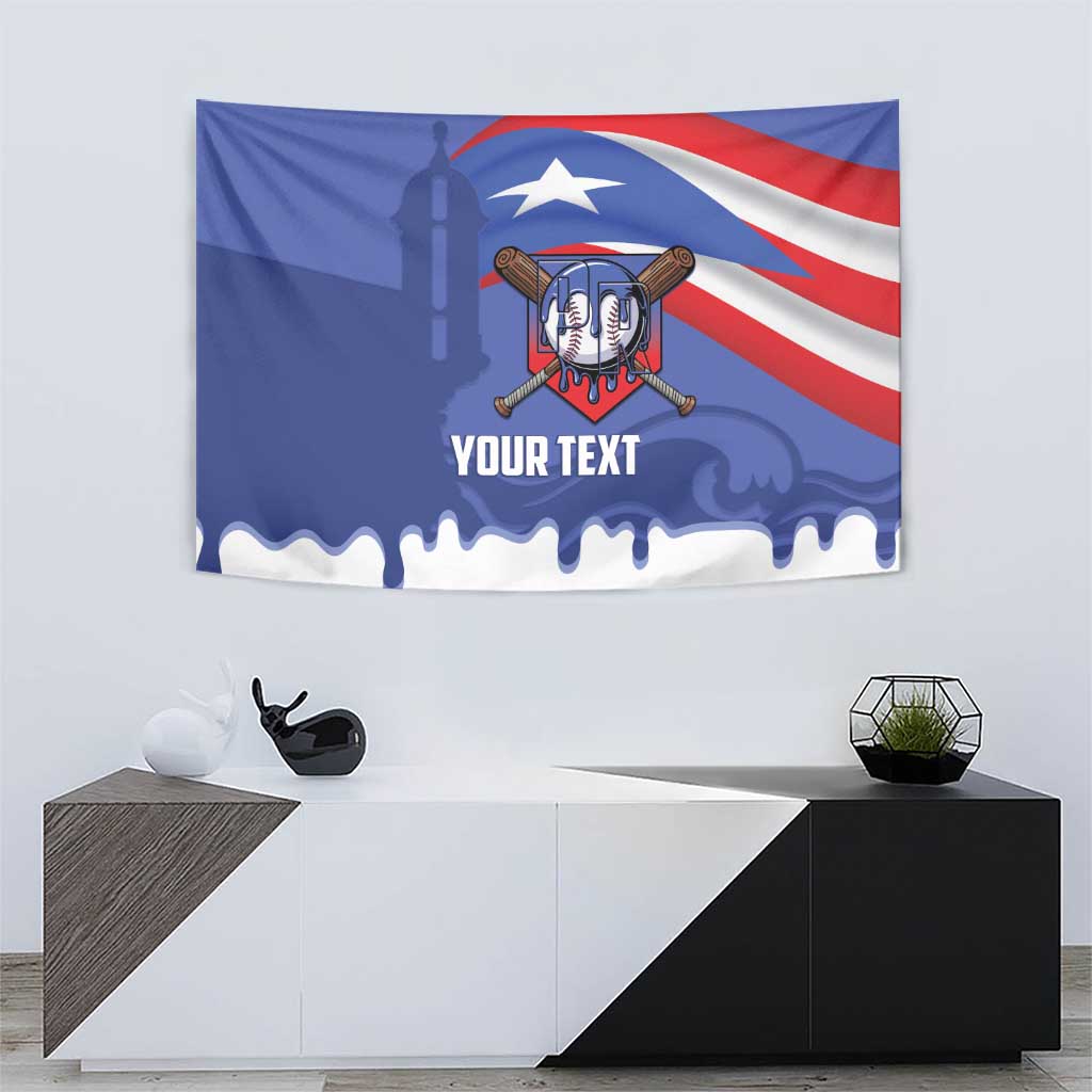 Puerto Rico 2026 Baseball Custom Tapestry Go Puerto Rican El Morro Drip Style