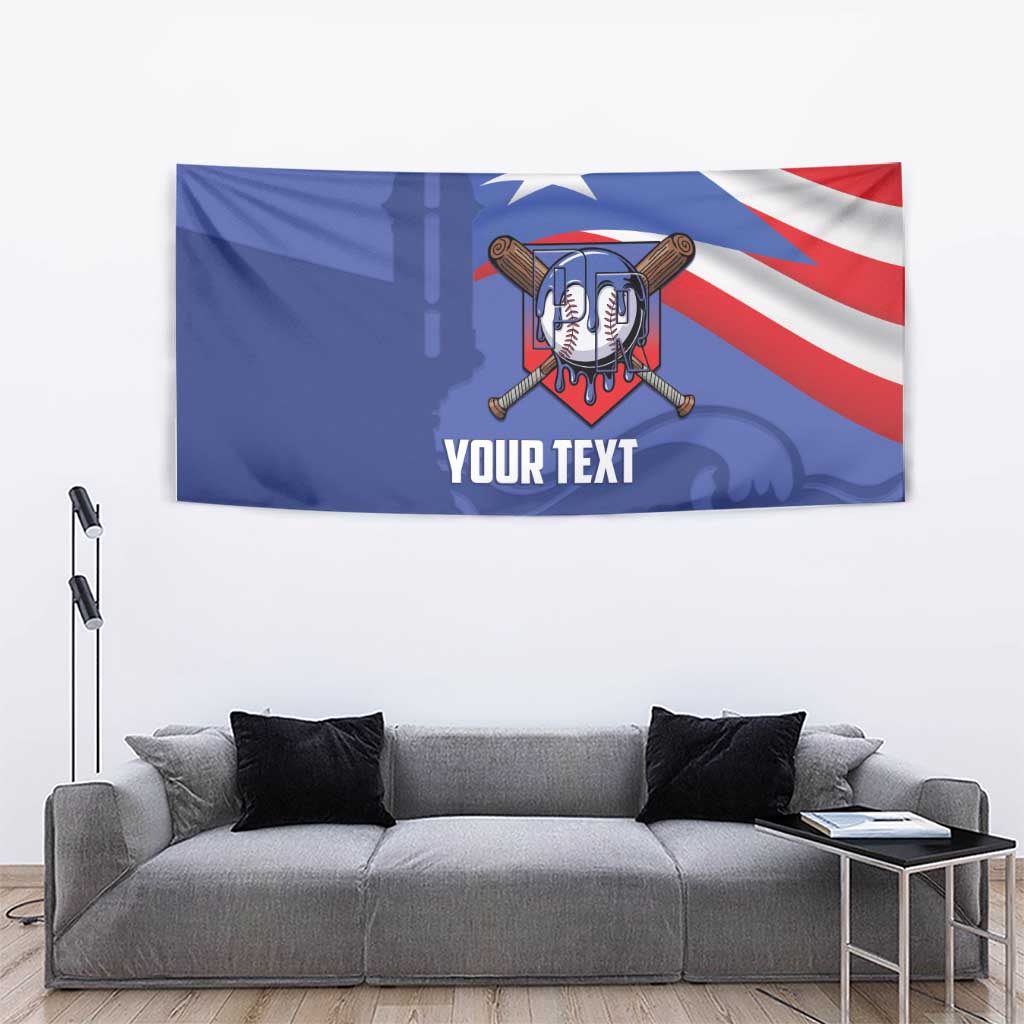 Puerto Rico 2026 Baseball Custom Tapestry Go Puerto Rican El Morro Drip Style
